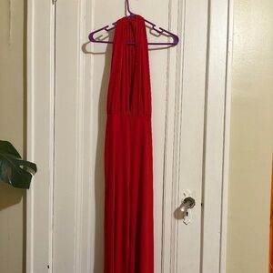 Women’s SHEIN red halter neck jumpsuit